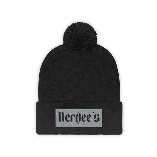 Nerdee's "Gray Label" (design 02) - Pom Pom Beanie