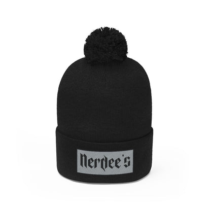 Nerdee's "Gray Label" (design 02) - Pom Pom Beanie