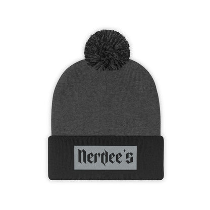 Nerdee's "Gray Label" (design 02) - Pom Pom Beanie
