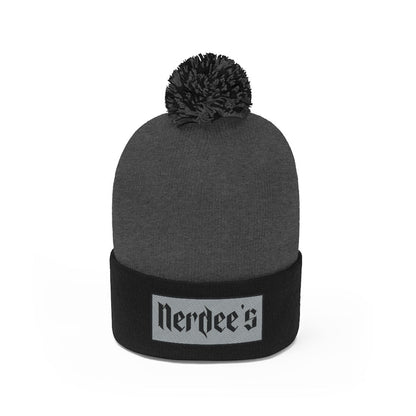 Nerdee's "Gray Label" (design 02) - Pom Pom Beanie