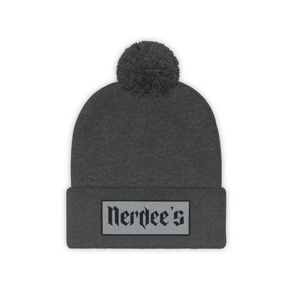 Nerdee's "Gray Label" (design 02) - Pom Pom Beanie