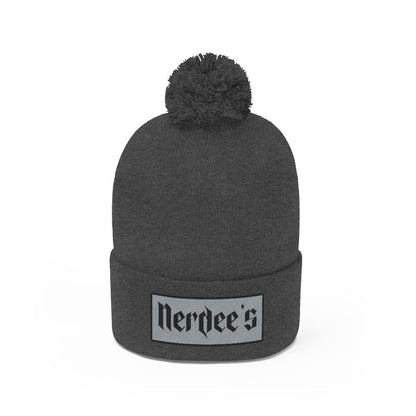 Nerdee's "Gray Label" (design 02) - Pom Pom Beanie