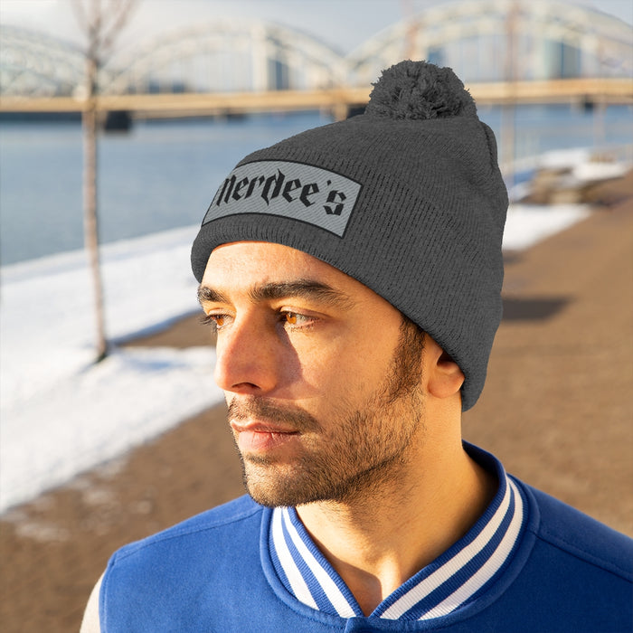 Nerdee's "Gray Label" (design 02) - Pom Pom Beanie