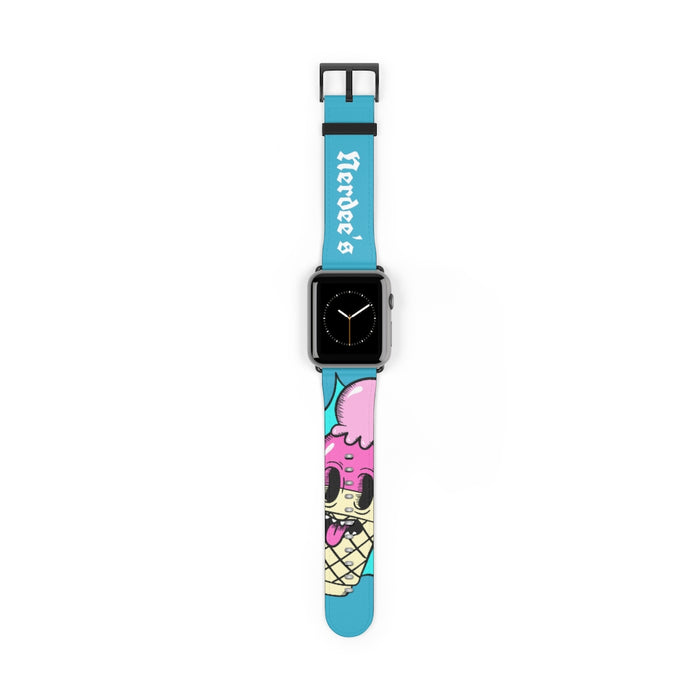 Nerdee's "I-Scream" Watch Band - (Design 01) Aqua