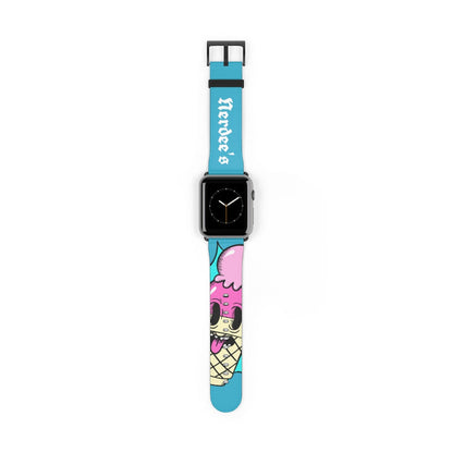 Nerdee's "I-Scream" Watch Band - (Design 01) Aqua