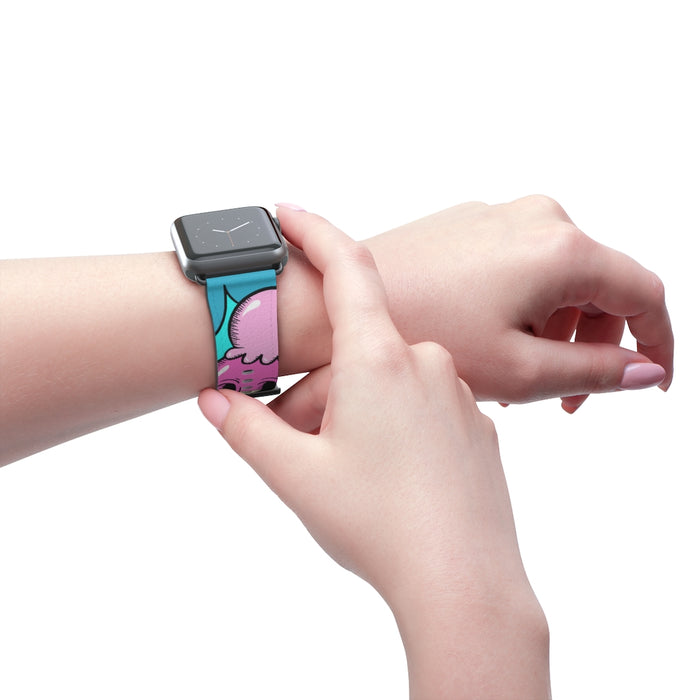 Nerdee's "I-Scream" Watch Band - (Design 01) Aqua