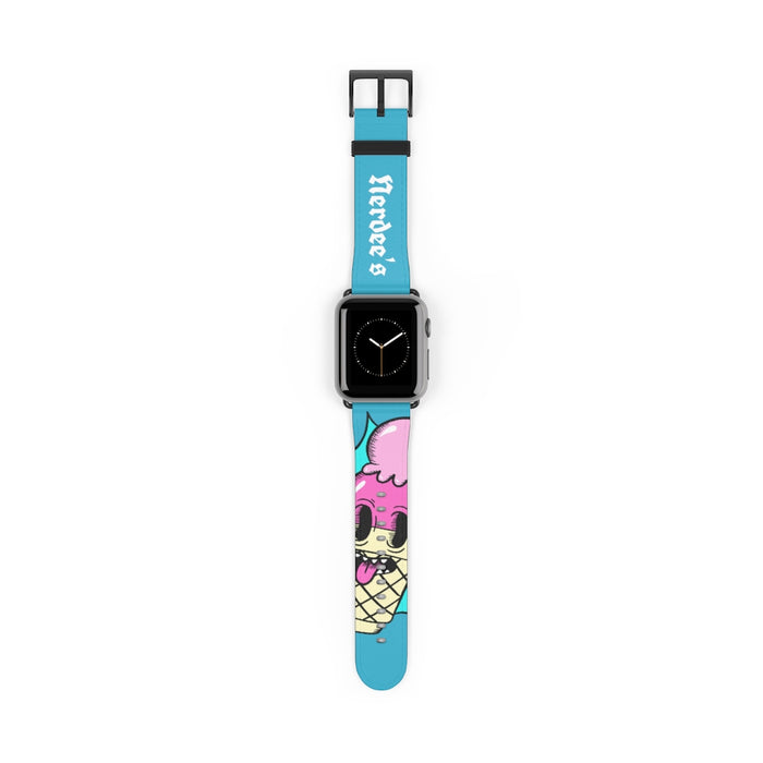 Nerdee's "I-Scream" Watch Band - (Design 01) Aqua