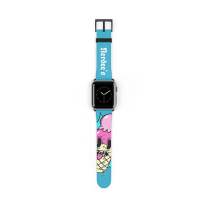 Nerdee's "I-Scream" Watch Band - (Design 01) Aqua