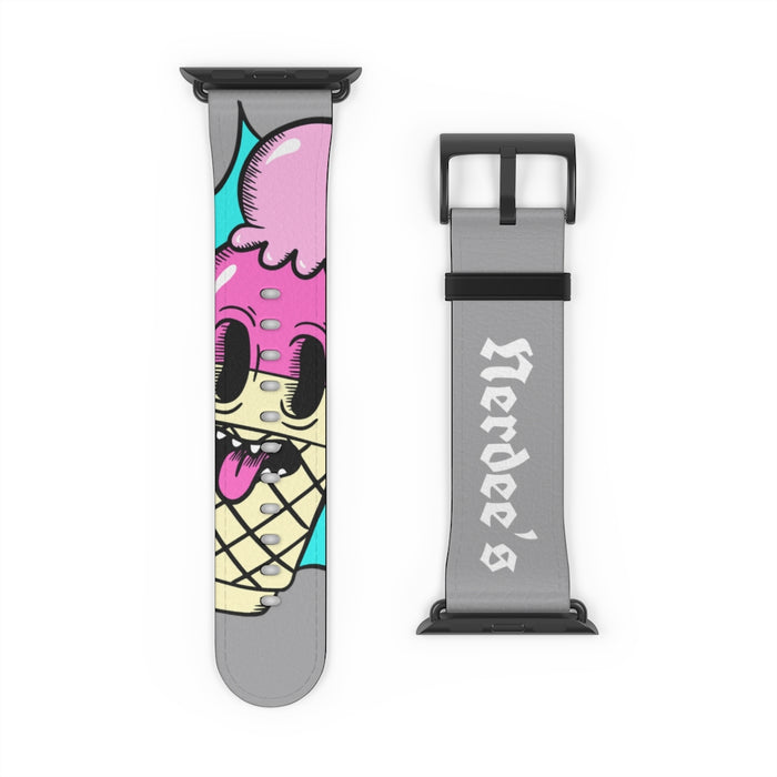 Nerdee's "I-Scream" Watch Band - (Design 01) Gray