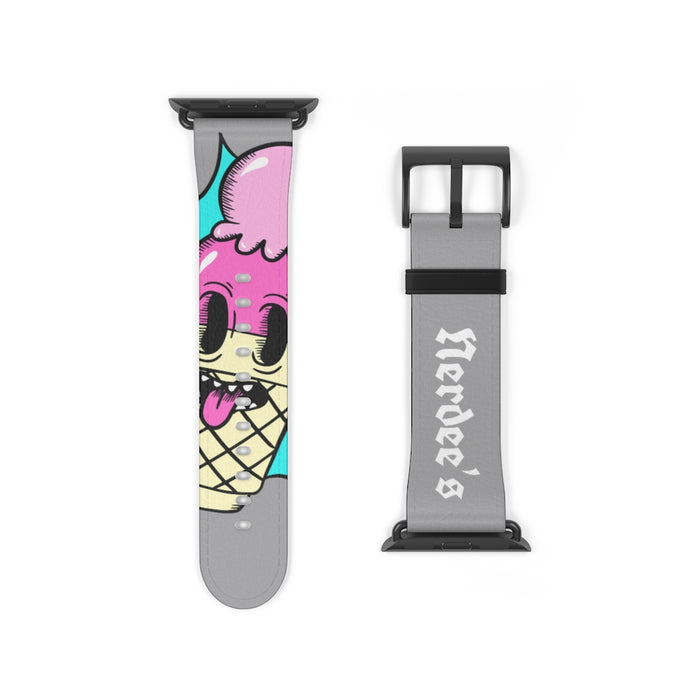 Nerdee's "I-Scream" Watch Band - (Design 01) Gray