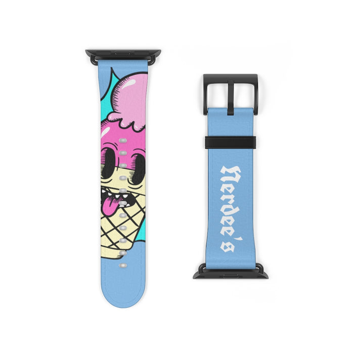 Nerdee's "I-Scream" Watch Band - (Design 01) Light Blue
