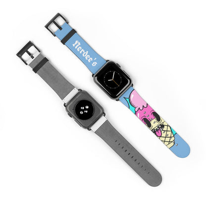 Nerdee's "I-Scream" Watch Band - (Design 01) Light Blue