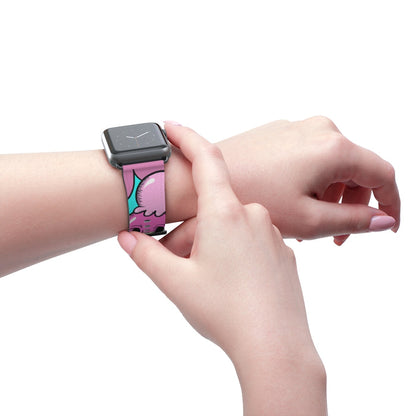Nerdee's "I-Scream" Watch Band - (Design 01) Pink