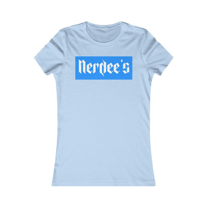 Nerdee's "LA Blue Label" Logo - Women's Favorite Tee