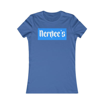 Nerdee's "LA Blue Label" Logo - Women's Favorite Tee