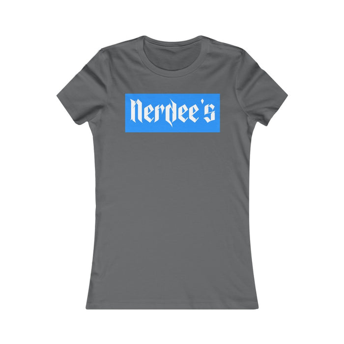 Nerdee's "LA Blue Label" Logo - Women's Favorite Tee