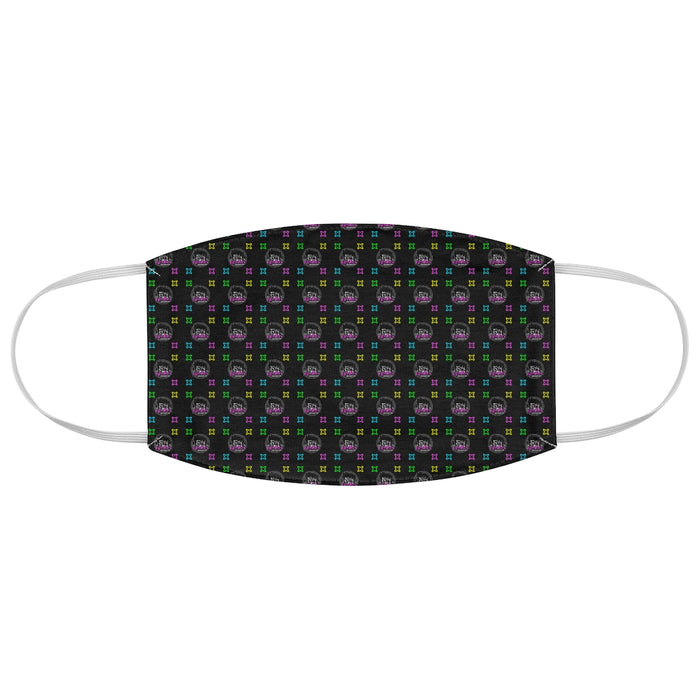 Nerdee's Logo Pattern Fabric Face Mask - Black