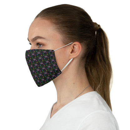 Nerdee's Logo Pattern Fabric Face Mask - Black