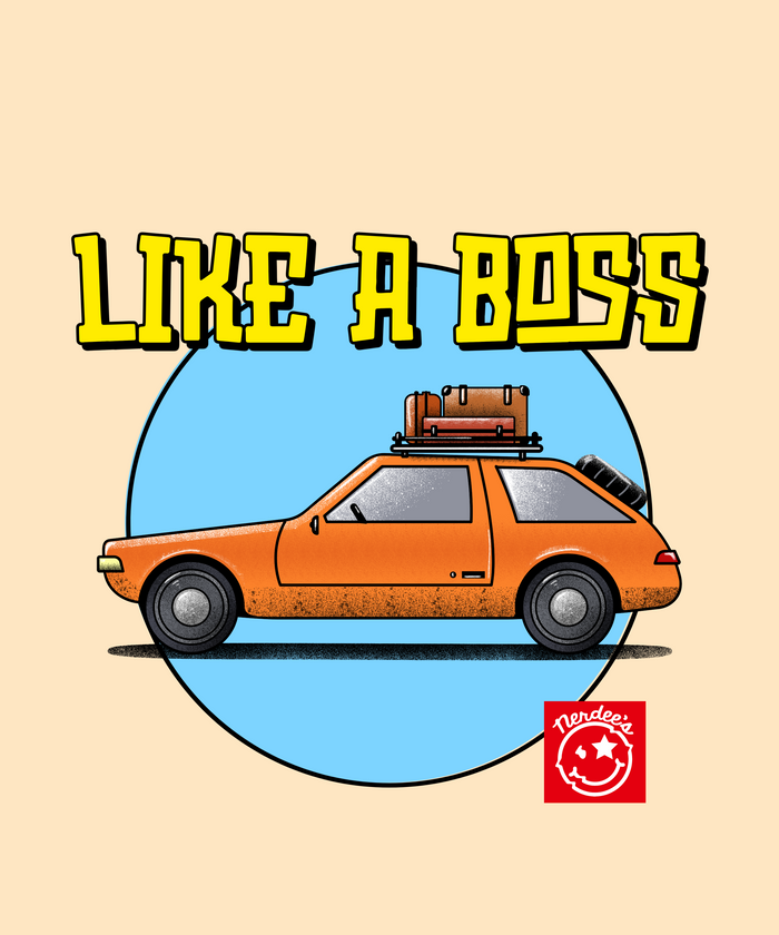 Nerdee's "Moving-Out Like-a-Boss" (Car Design 01) - Unisex Heavy Cotton Tee