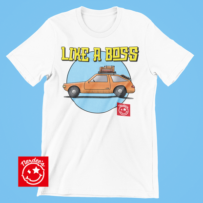 Nerdee's "Moving-Out Like-a-Boss" (Car Design 01) - Unisex Heavy Cotton Tee
