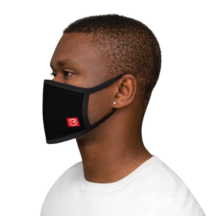 Nerdee's "Mr. Smiley" Emblem (Red) - Mixed-Fabric Face Mask