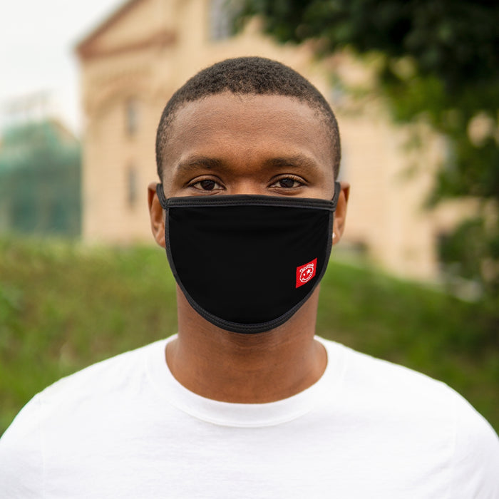 Nerdee's "Mr. Smiley" Emblem (Red) - Mixed-Fabric Face Mask