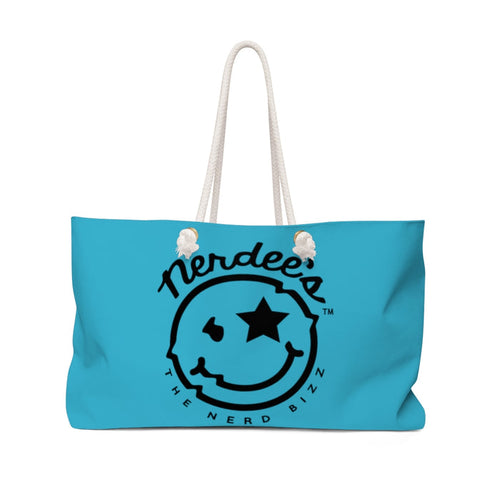 Nerdee's Official Logo  - Weekender Bag - Aqua