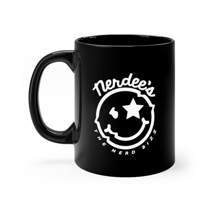 Nerdee's Official Logo Black mug 11oz