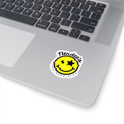 Nerdee's Official logo Decal (Yellow) - Kiss-Cut Stickers