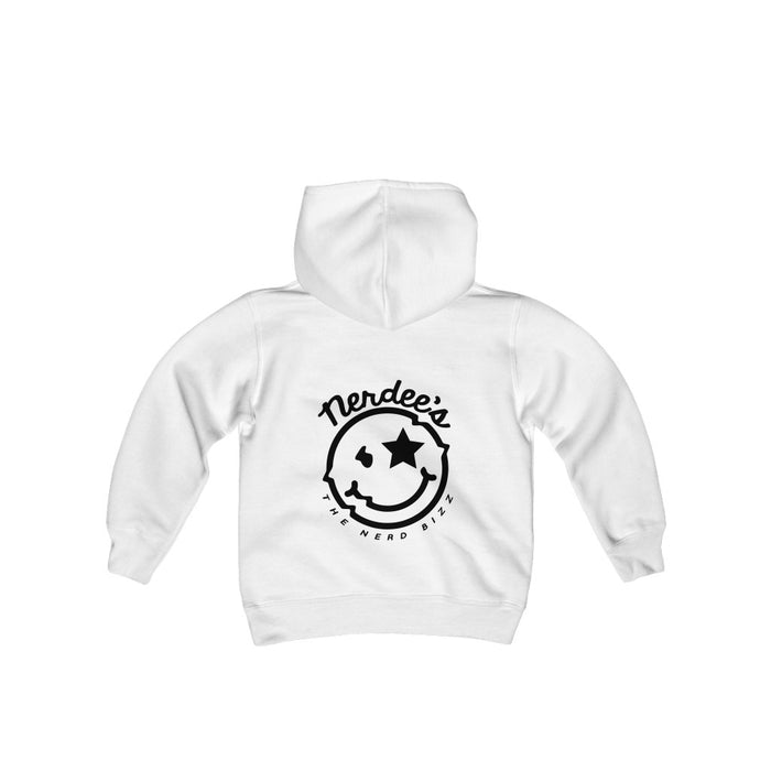 Nerdee's Official Logo Hoodie (Front & Back - Design 02) - Kids Hooded Sweatshirt