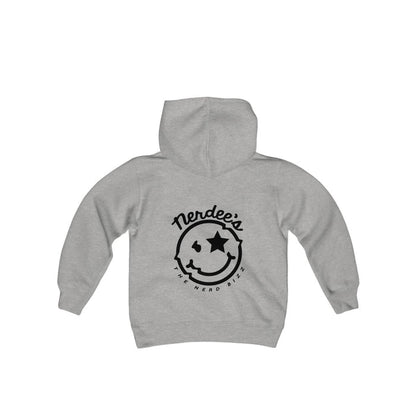 Nerdee's Official Logo Hoodie (Front & Back - Design 02) - Kids Hooded Sweatshirt