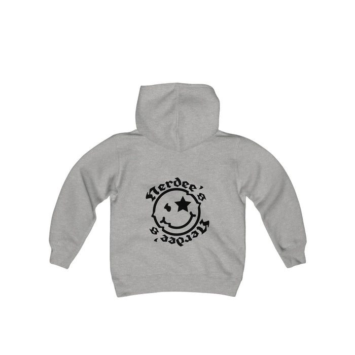Nerdee's Official Logo Hoodie (Front & Back - Design 03) - Kids Hoodie