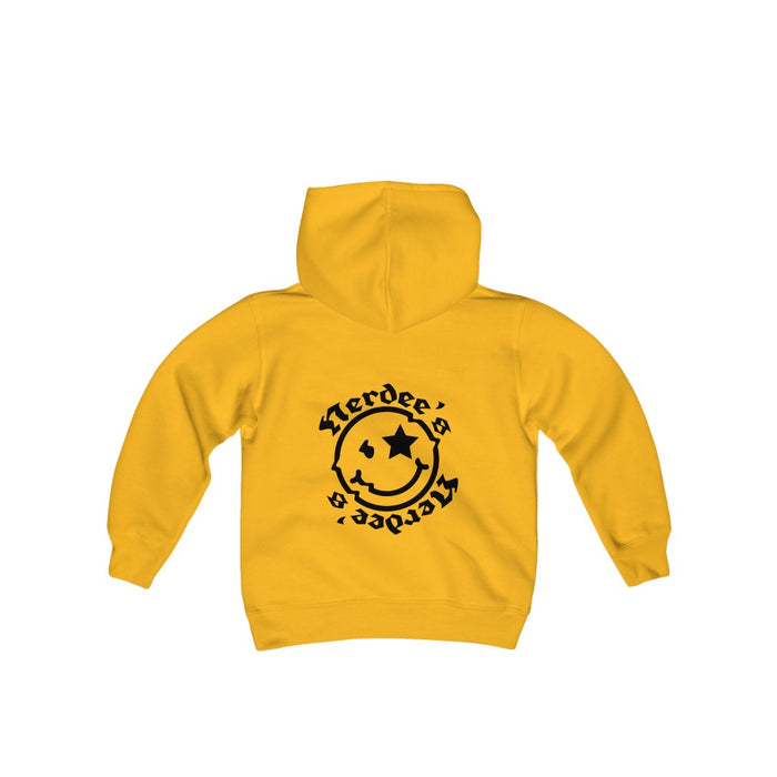 Nerdee's Official Logo Hoodie (Front & Back - Design 03) - Kids Hoodie