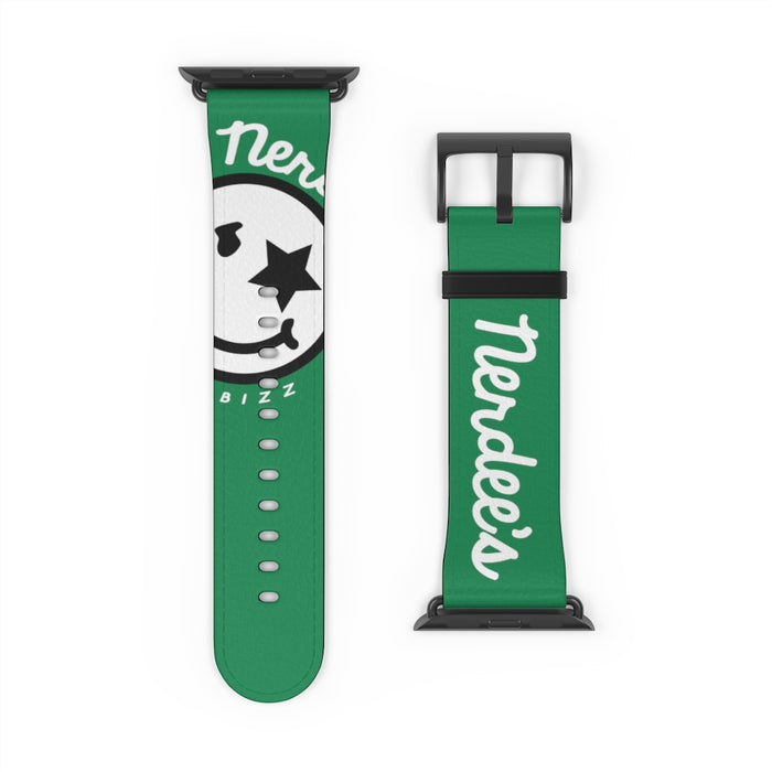 Nerdee's Official Logo Watch Band - (Design 02) Green