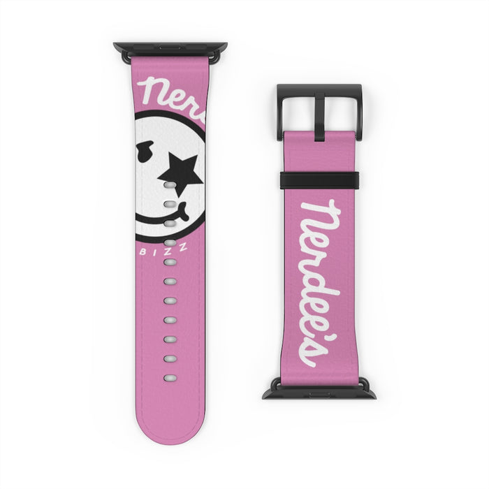 Nerdee's Official Logo Watch Band - (Design 02) Pink