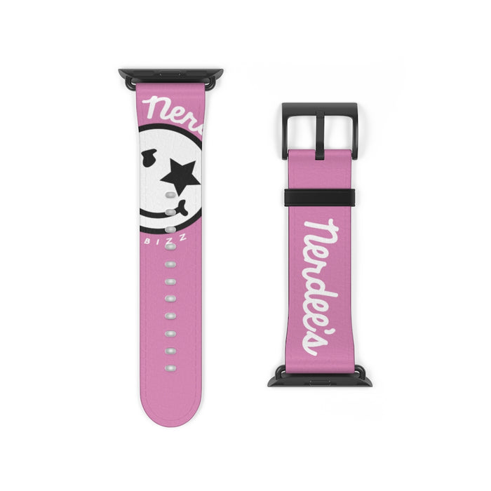 Nerdee's Official Logo Watch Band - (Design 02) Pink