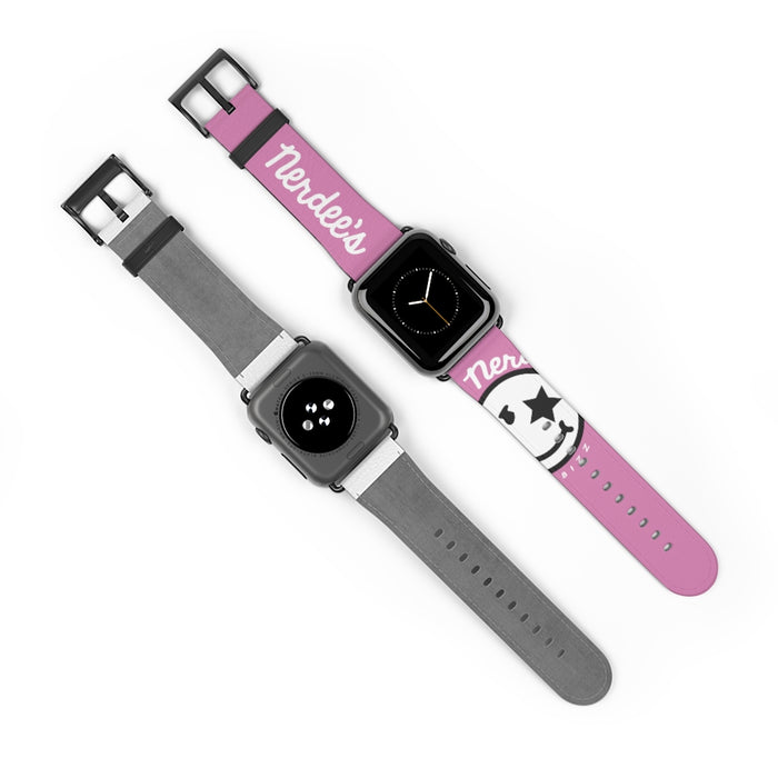 Nerdee's Official Logo Watch Band - (Design 02) Pink