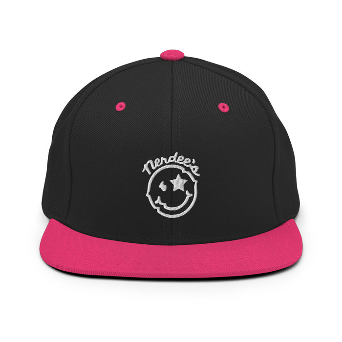 Nerdee's Official Logo (White) - Snapback Hat - Multiple Colors!