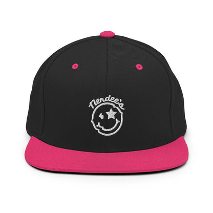 Nerdee's Official Logo (White) - Snapback Hat - Multiple Colors!