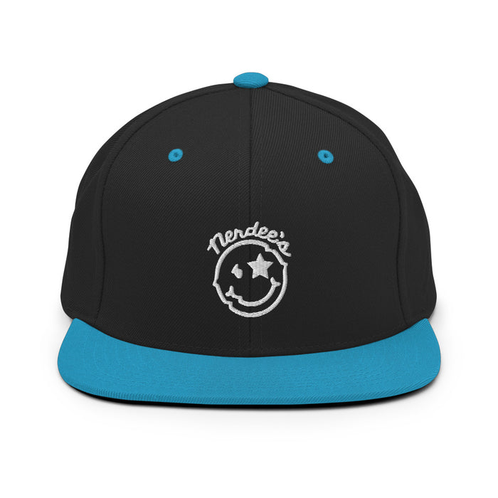 Nerdee's Official Logo (White) - Snapback Hat - Multiple Colors!