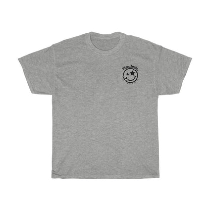 Nerdee's Official "Mr. Smiley" Logo (Design 01 Front & Back) - Unisex Heavy Cotton Tee
