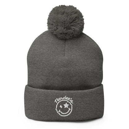 Nerdee's Official "Mr. Smiley" Logo Pom-Pom Beanie