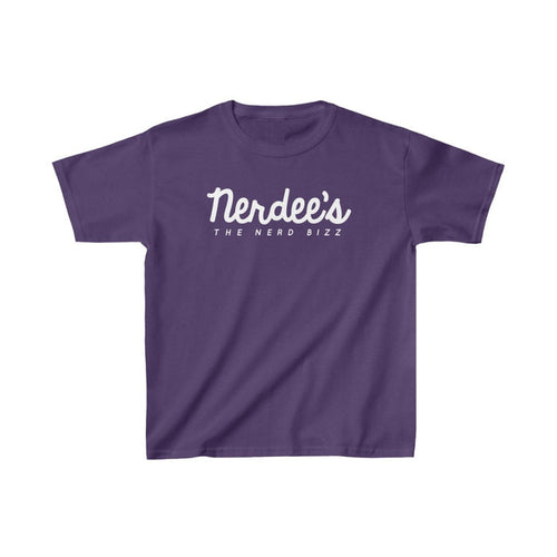 Nerdee's Official Script Logo - Kids Heavy Cotton Tee