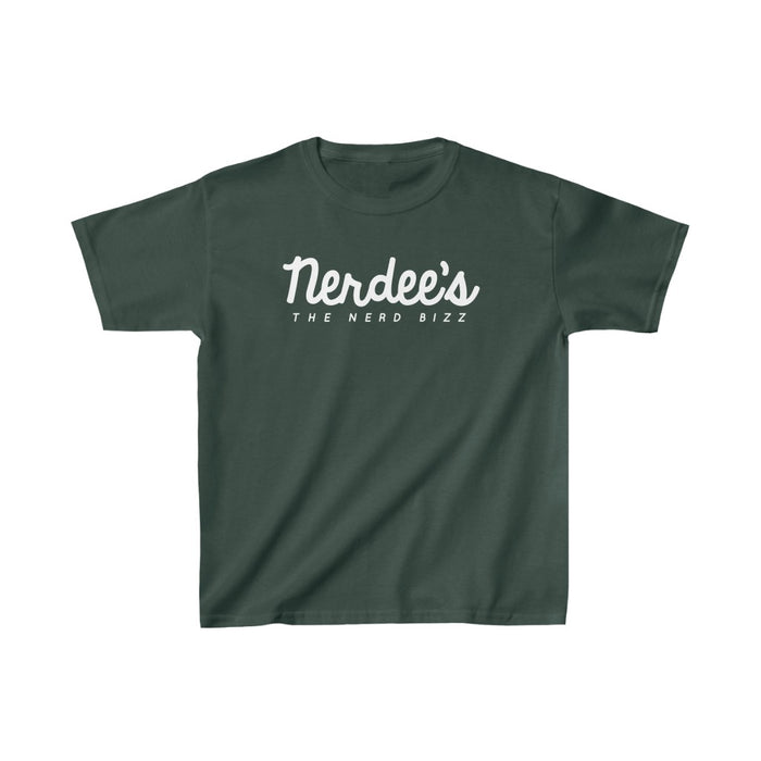Nerdee's Official Script Logo - Kids Heavy Cotton Tee