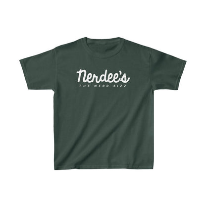 Nerdee's Official Script Logo - Kids Heavy Cotton Tee