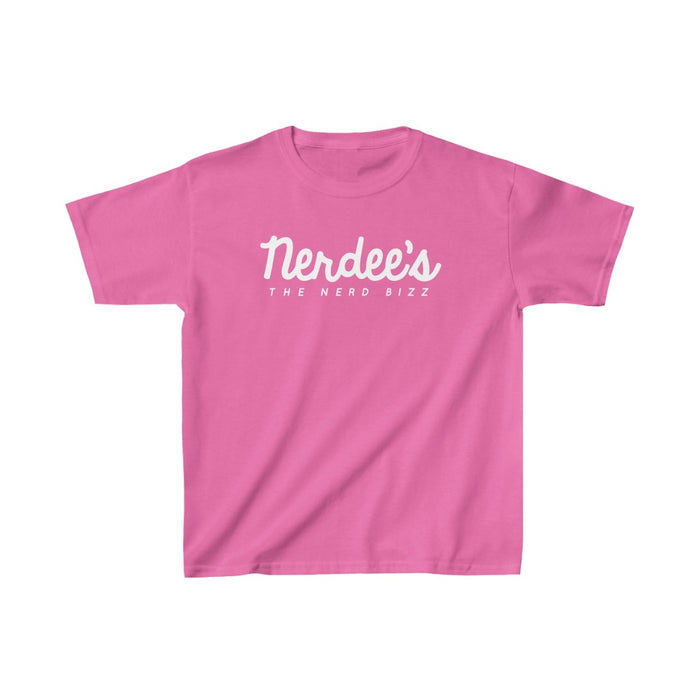 Nerdee's Official Script Logo - Kids Heavy Cotton Tee