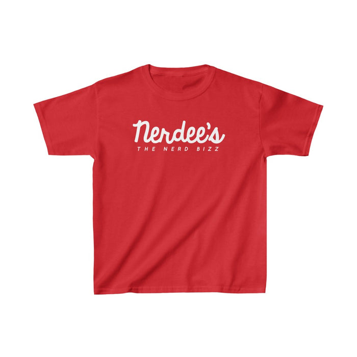 Nerdee's Official Script Logo - Kids Heavy Cotton Tee
