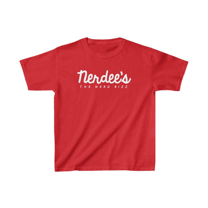 Nerdee's Official Script Logo - Kids Heavy Cotton Tee