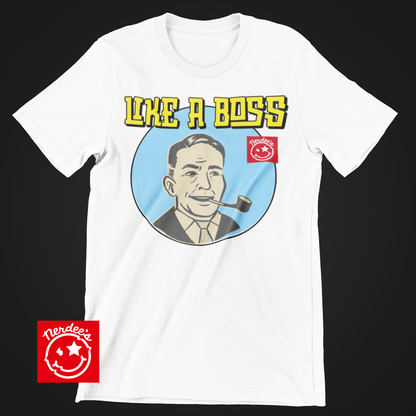 Nerdee's "Pipe-it-Up Like-a-Boss" (Boss Design 01) - Men's Lightweight Fashion Tee