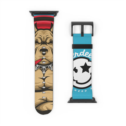 Nerdee's "Pitbull" Watch Band - (Design 01) Aqua